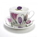 Tulips Fine Bone China Breakfast Cup and Saucer Tulips Fine Bone China Breakfast Cup and Saucer